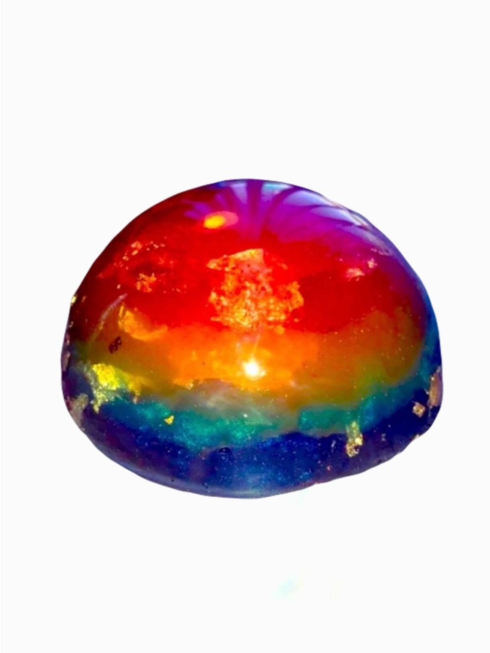 New Handmade Home Decor 24k Gold Rainbow Half Globe